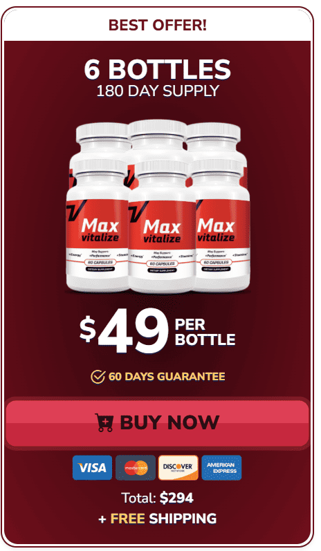 max vitalize 6 bottles price